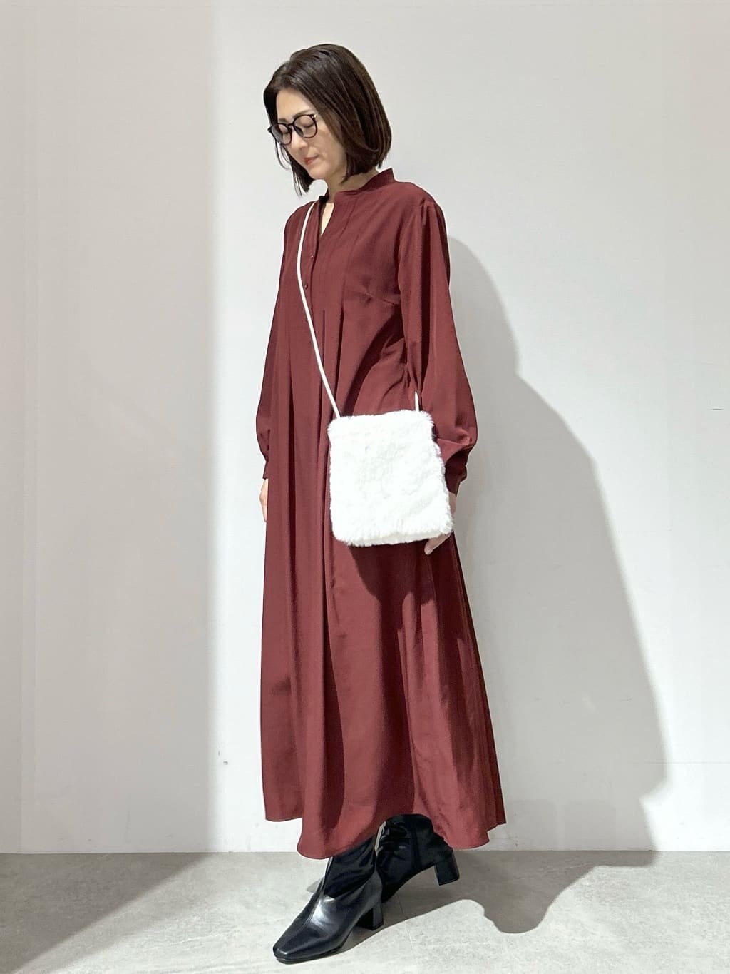 NAKAさんの「OPAQUE.CLIP｜バックプリーツワンピース【洗濯機OK】」を使ったコーディネート