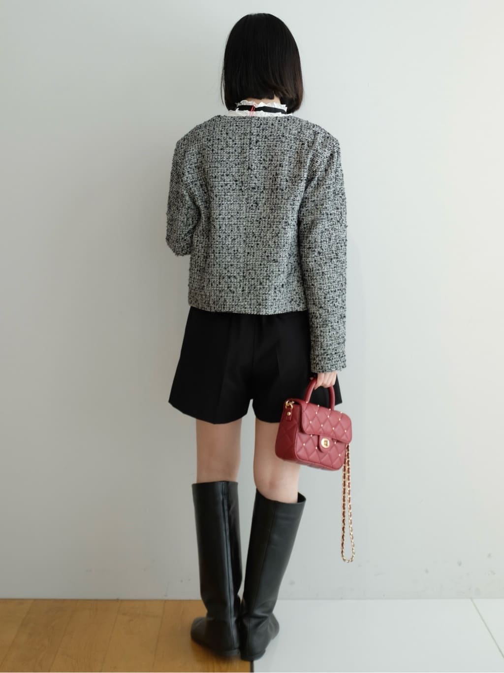 Kishimotoさんの「DRESSTERIOR｜Dhyana．（ディアナドット）&times;金子綾 ロングブーツ」を使ったコーディネート