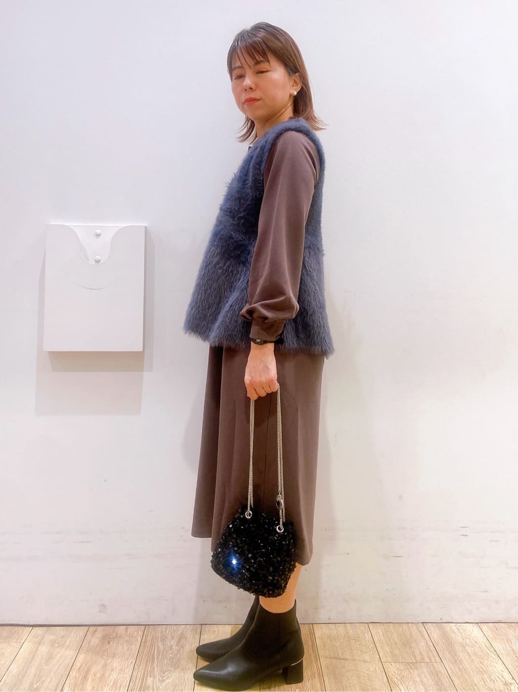 YUKOさんの「index｜【抗菌防臭】レザー調スムースショートブーツ」を使ったコーディネート