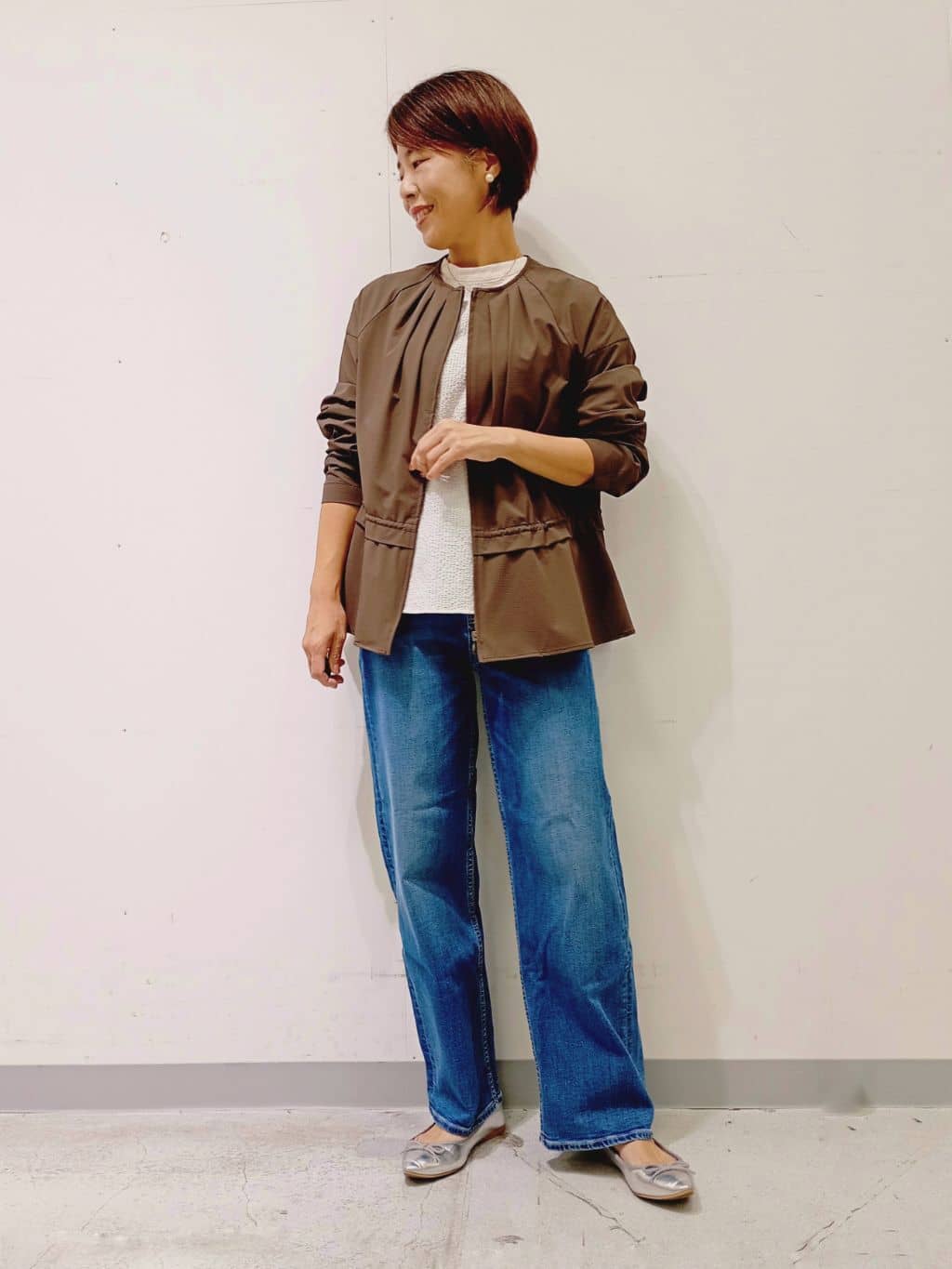 Kさんの「INDIVI｜【UVケア／吸汗速乾】スリーブデザインブラウス」を使ったコーディネート