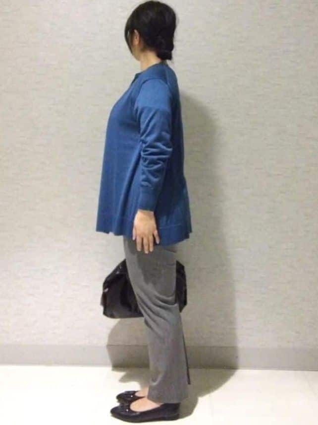 sakoさんの「Reflect｜【ちくちくしない／アンサンブル可／通勤におすすめ◎】オフボディ着流しカーディガン」を使ったコーディネート