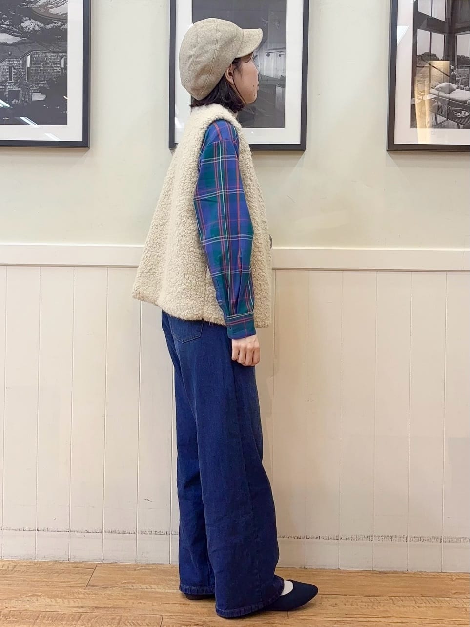 えぬさんの「SHOO･LA･RUE｜【洗濯機可/S-LL】程よい抜け感 大人のチェックシャツ」を使ったコーディネート