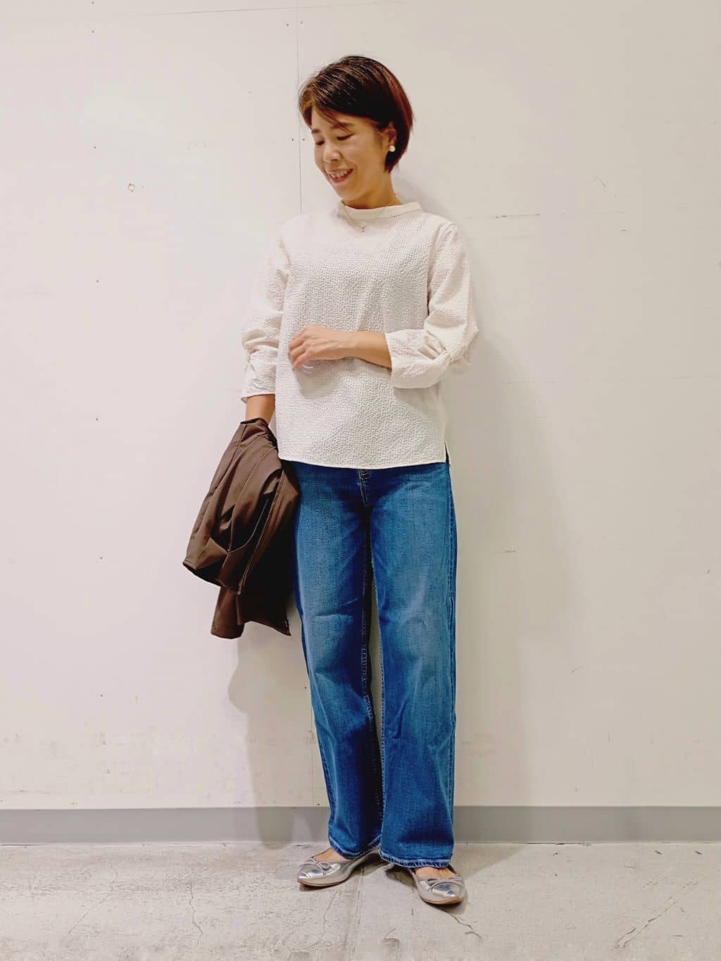 Kさんの「INDIVI｜【UVケア／吸汗速乾】スリーブデザインブラウス」を使ったコーディネート
