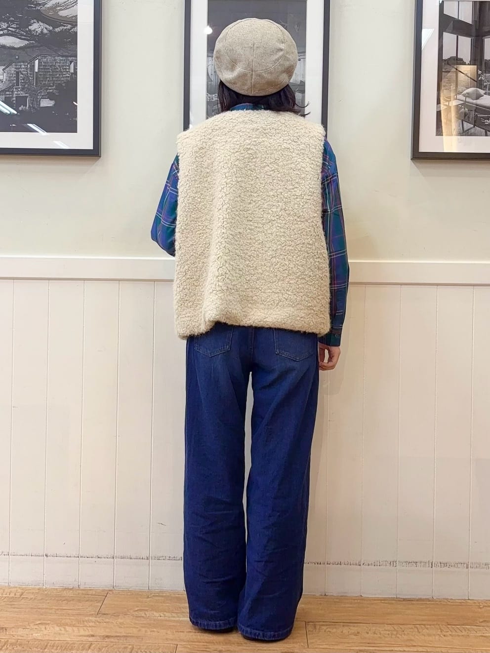 えぬさんの「SHOO･LA･RUE｜【洗濯機可/S-LL】程よい抜け感 大人のチェックシャツ」を使ったコーディネート