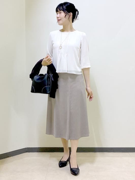  beni_gingerさんの「Reflect｜【SS-4Lサイズ】ピンタック&times;スカラレースブラウス」を使ったコーディネート