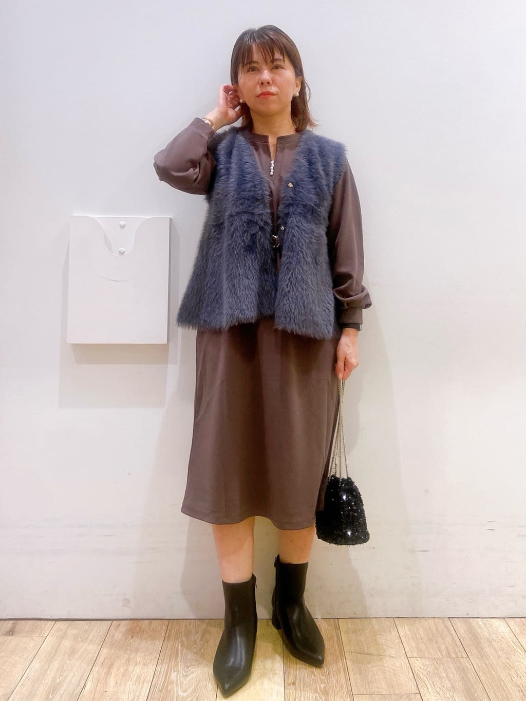 YUKOさんの「index｜【抗菌防臭】レザー調スムースショートブーツ」を使ったコーディネート
