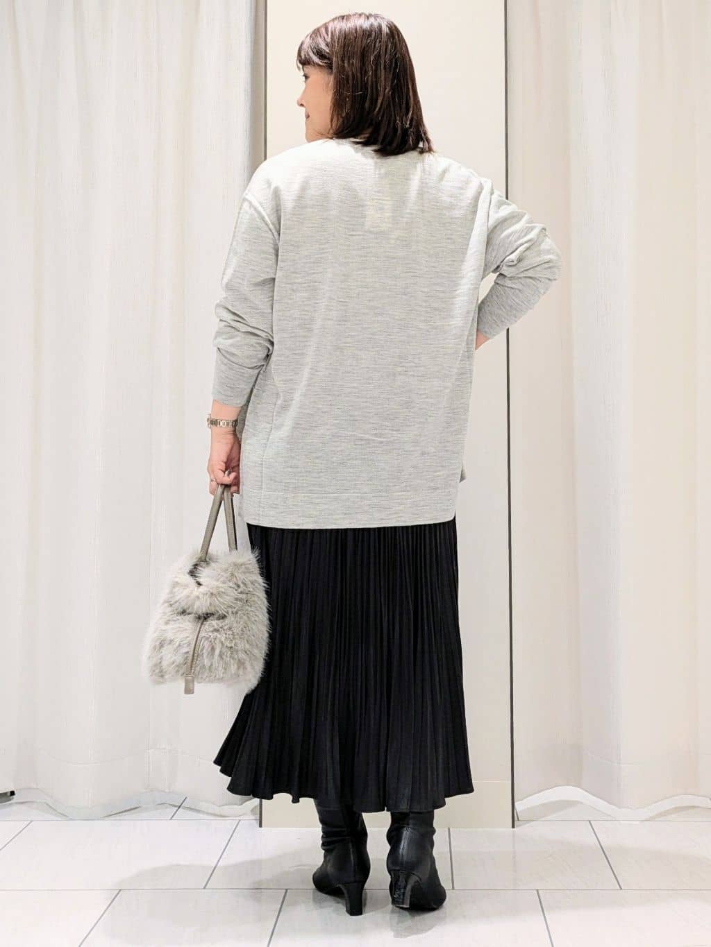 Onumaさんの「UNTITLED｜【アンサンブル可/洗える/ボタンなし】シルクウールカシミヤ 着流しカーディガン」を使ったコーディネート