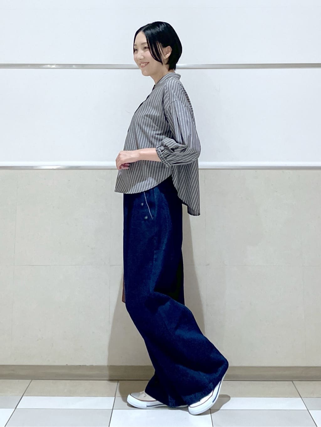 eriko さんの「Dessin｜【洗える】マリンデニムパンツ」を使ったコーディネート