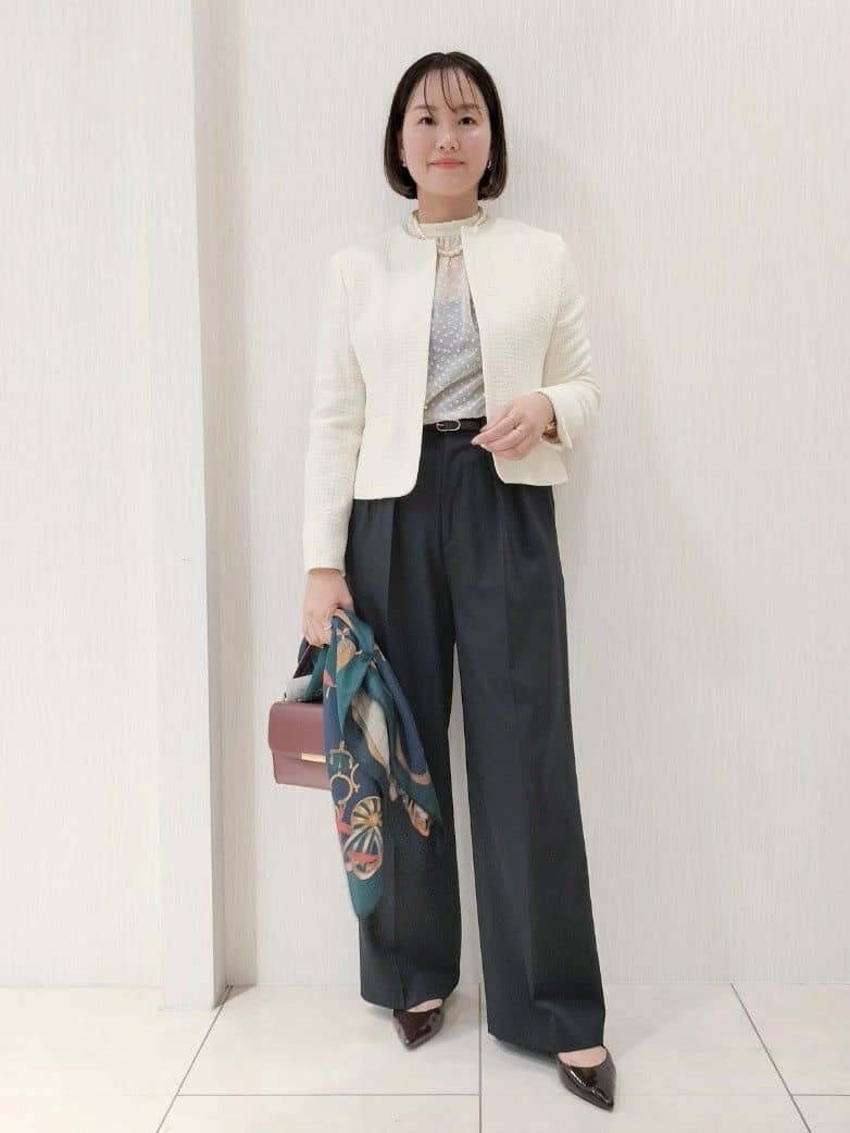 naokoさんの「UNTITLED｜【セットアップ可/フォーマル】ツイードジャケット」を使ったコーディネート