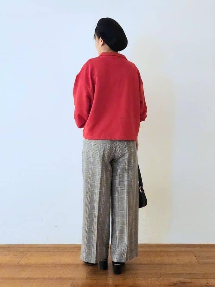 くまさんの「SHOO･LA･RUE｜【なめらかタッチ/洗濯機可】スキッパーポロスウェット」を使ったコーディネート