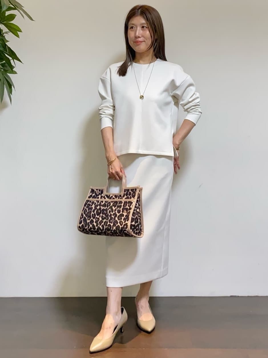 tomoさんの「UNTITLED｜【アンサンブル可/洗える】ウールミラノリブニット」を使ったコーディネート