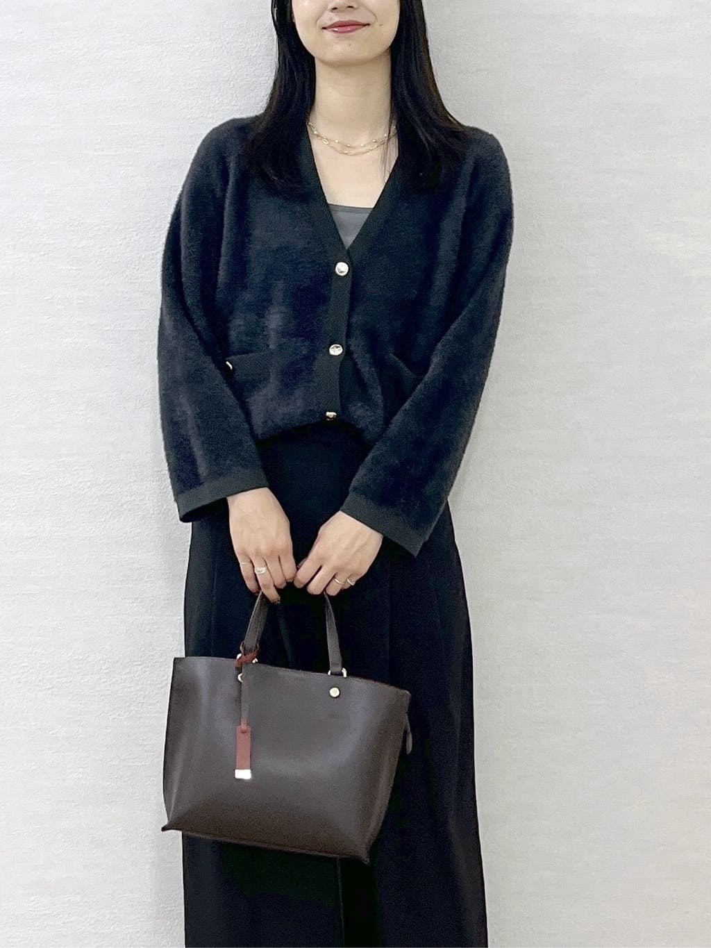 sachikoさんの「OPAQUE.CLIP｜タックデザインワイドパンツ【洗濯機OK】」を使ったコーディネート