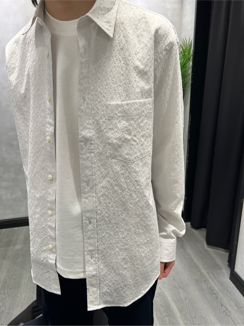 ruiさんの「TAKEO KIKUCHI｜【Made in JAPAN】播州織 ドビー千鳥シャツ」を使ったコーディネート