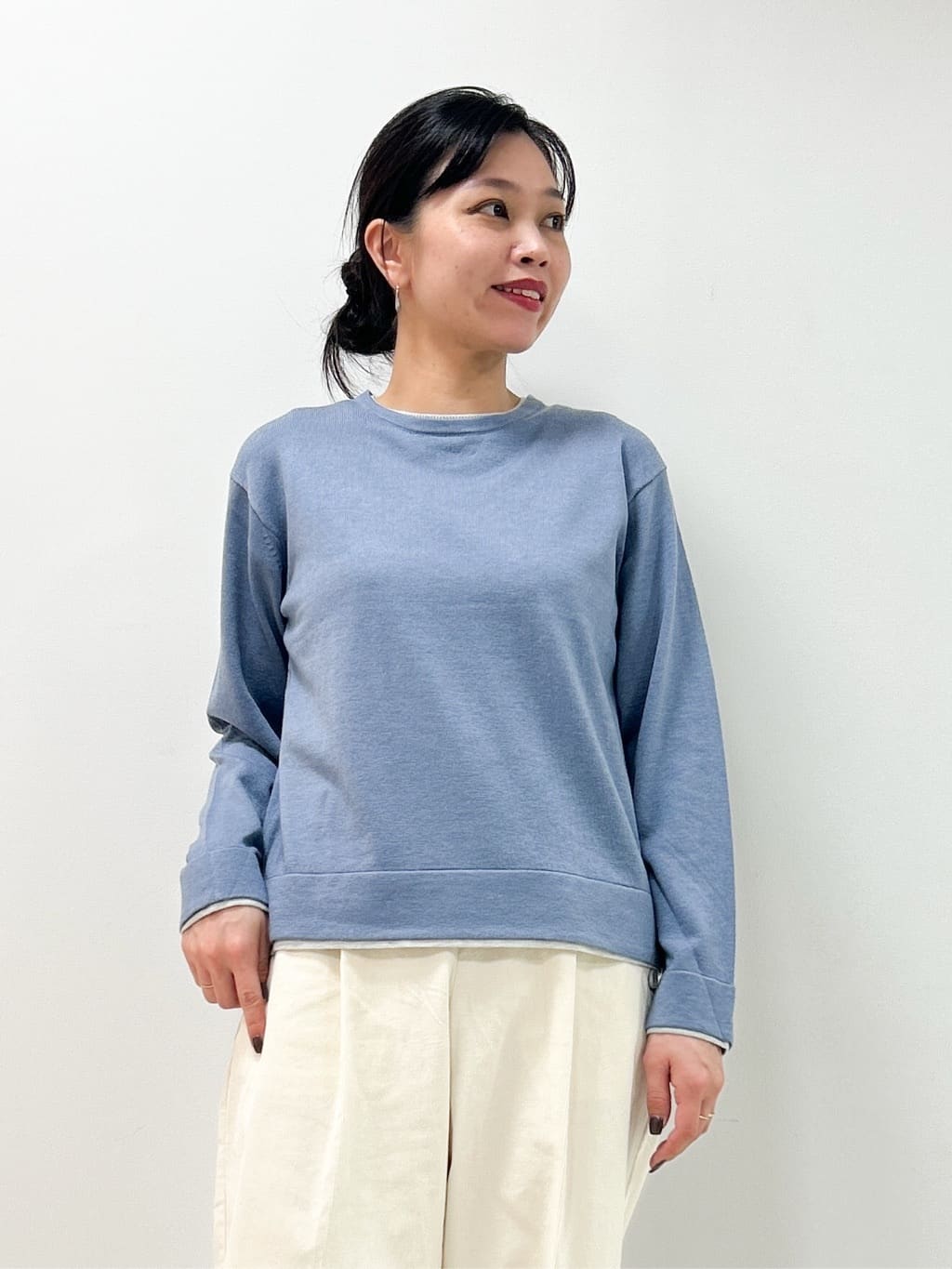 Kaiさんの「Dessin｜【ユニセックス/洗える】バイカラーニット」を使ったコーディネート