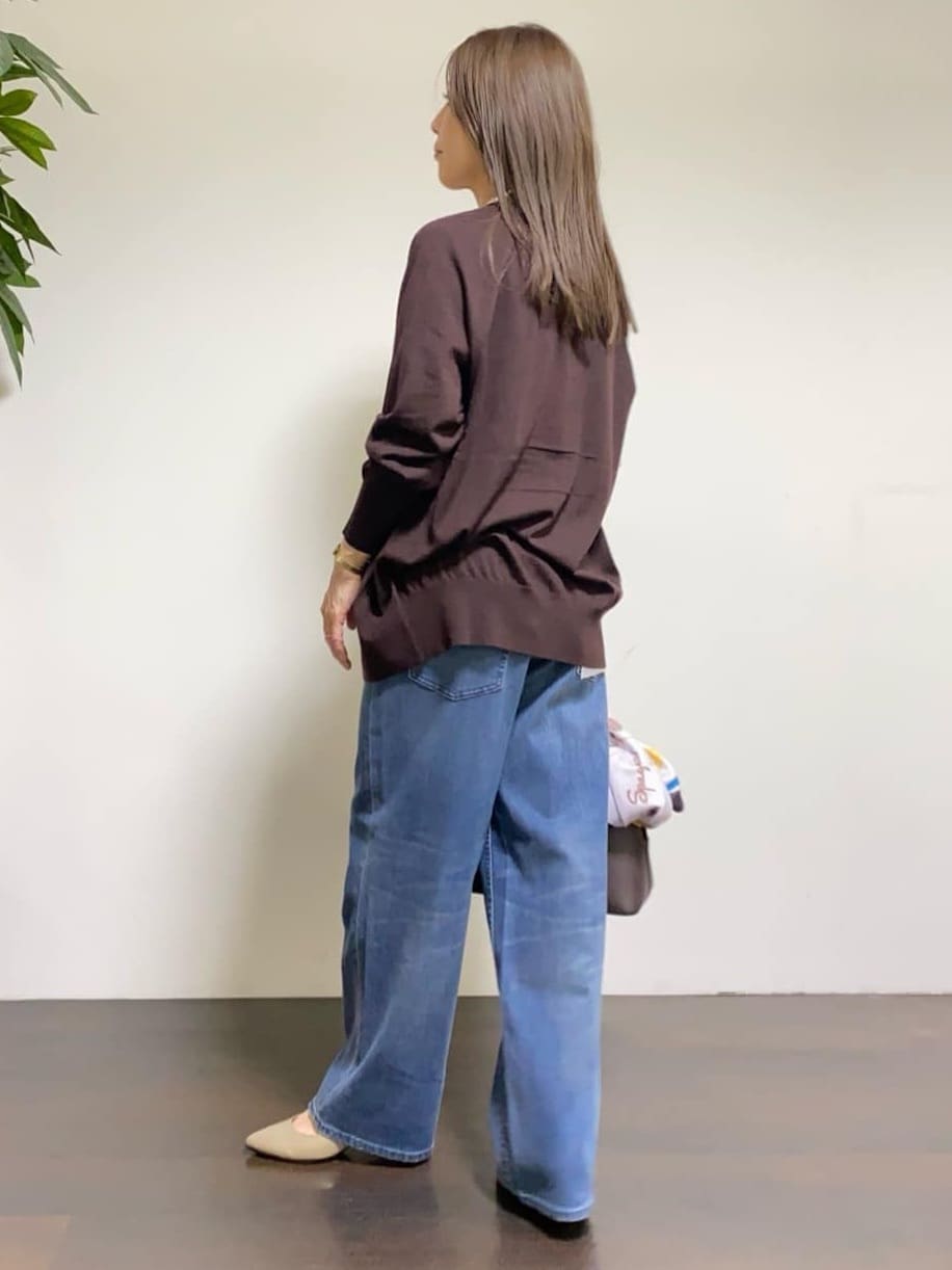 tomoさんの「UNTITLED｜【アンサンブル可/六分袖/洗える】ウールシルクニット」を使ったコーディネート