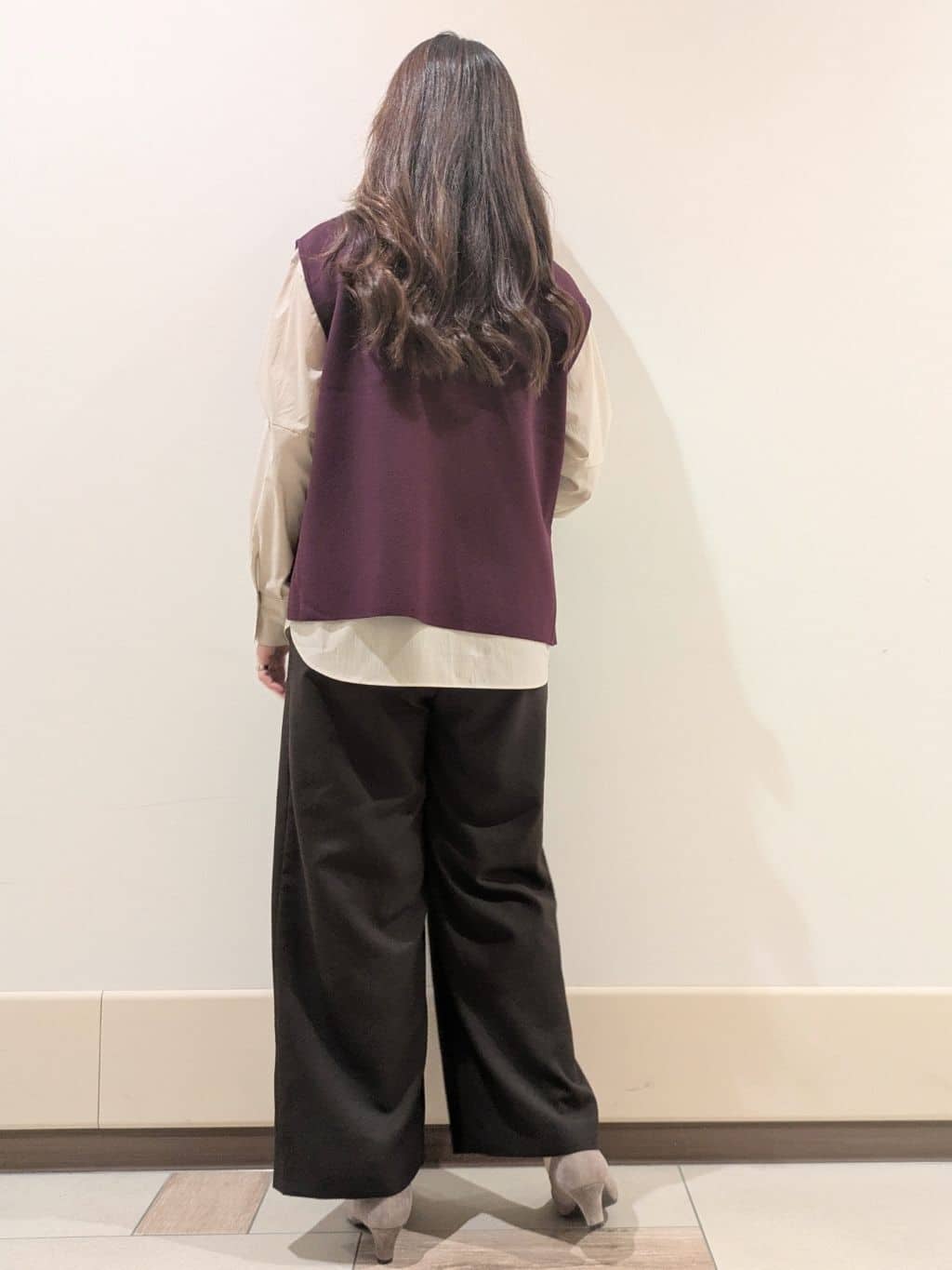 imamiさんの「Reflect｜【さらっと一枚で決まる／重ね着にもおすすめ◎】タックスリーブシャツブラウス」を使ったコーディネート