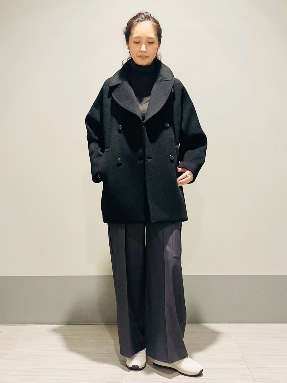 Annさんの「DRESSTERIOR｜シルクブレンドメリノウールリブプルオーバー」を使ったコーディネート