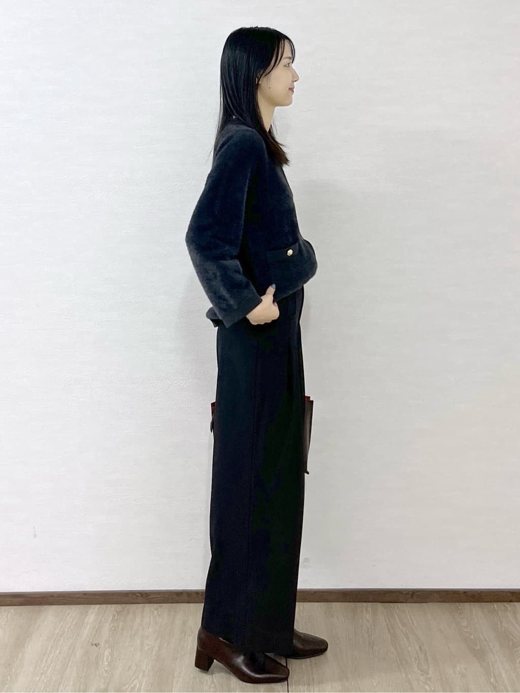 sachikoさんの「OPAQUE.CLIP｜タックデザインワイドパンツ【洗濯機OK】」を使ったコーディネート