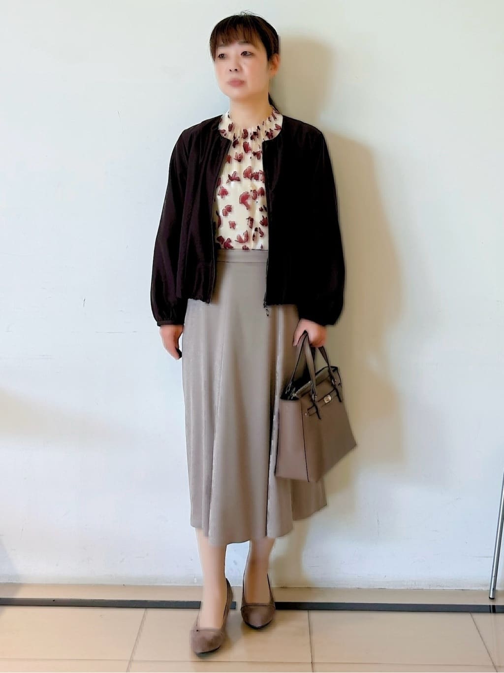 ひーさんの「Reflect｜【ライトアウター／ゆったり羽織れる／気軽な羽織りに◎】ライトブルゾン」を使ったコーディネート