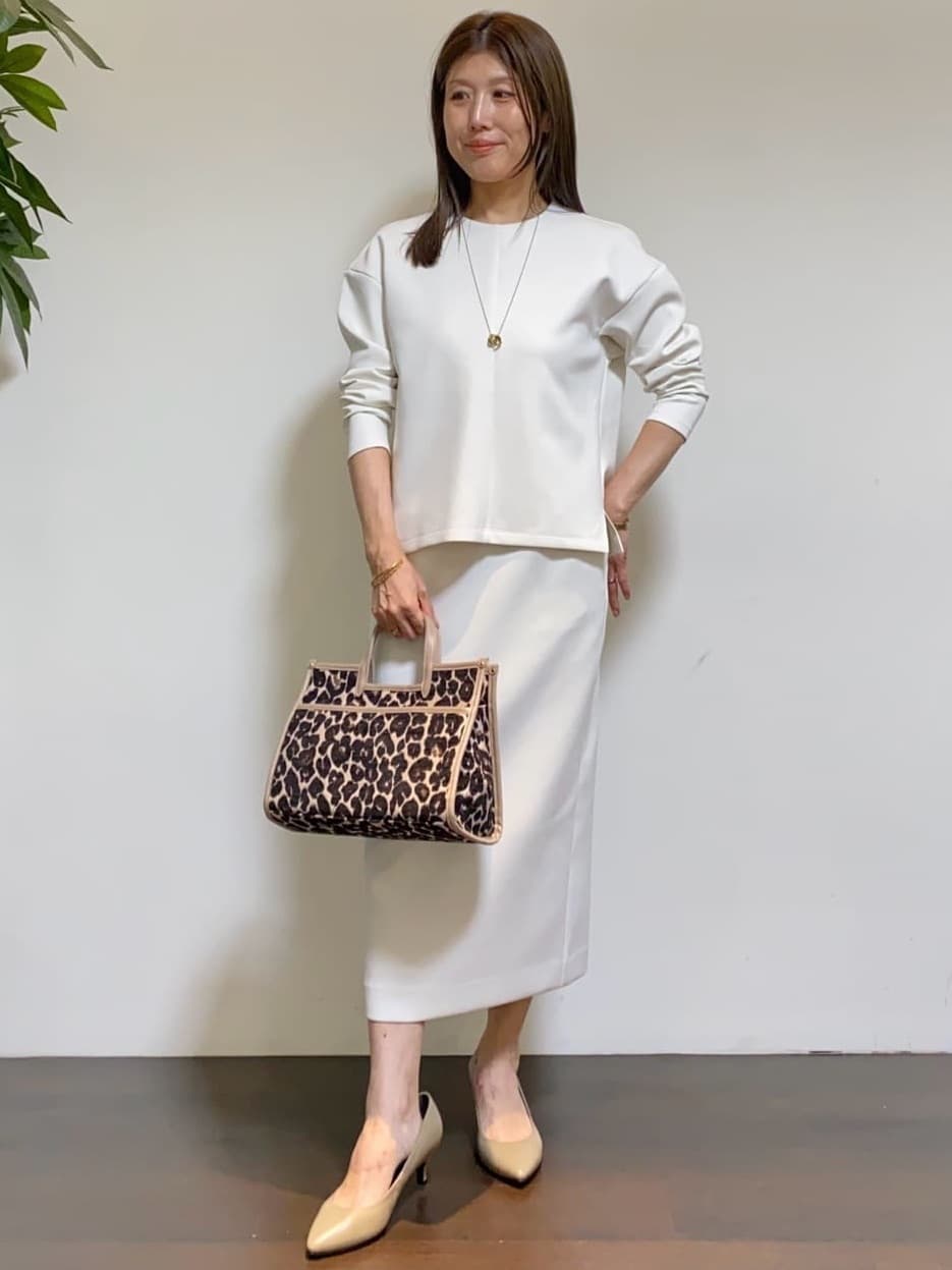 tomoさんの「UNTITLED｜【アンサンブル可/洗える】ウールミラノリブニット」を使ったコーディネート
