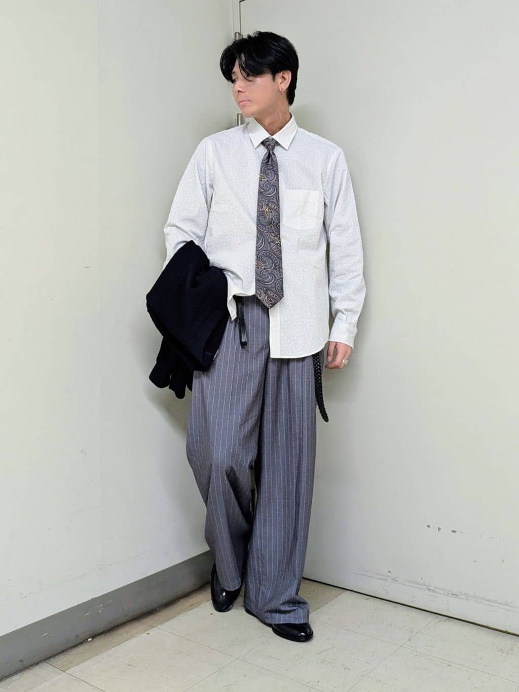 ryoさんの「TAKEO KIKUCHI｜【Made in JAPAN】播州織 ドビー千鳥シャツ」を使ったコーディネート