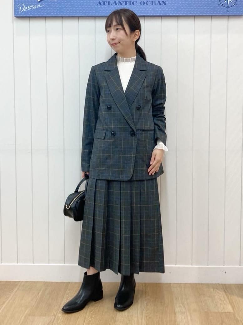 yoshiさんの「Dessin｜【洗える】ダブルブレストジャケット」を使ったコーディネート
