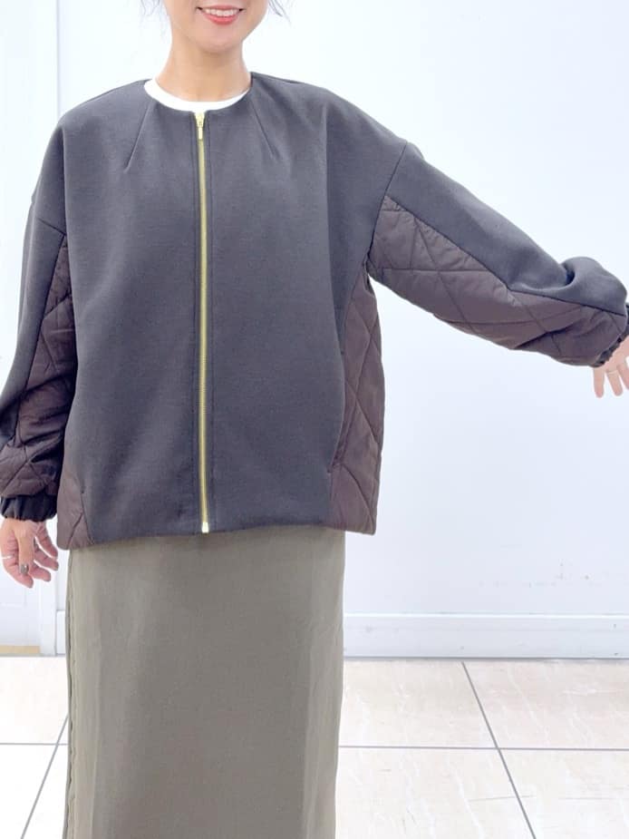 Osawaさんの「Dessin｜ダンボールジップブルゾン」を使ったコーディネート