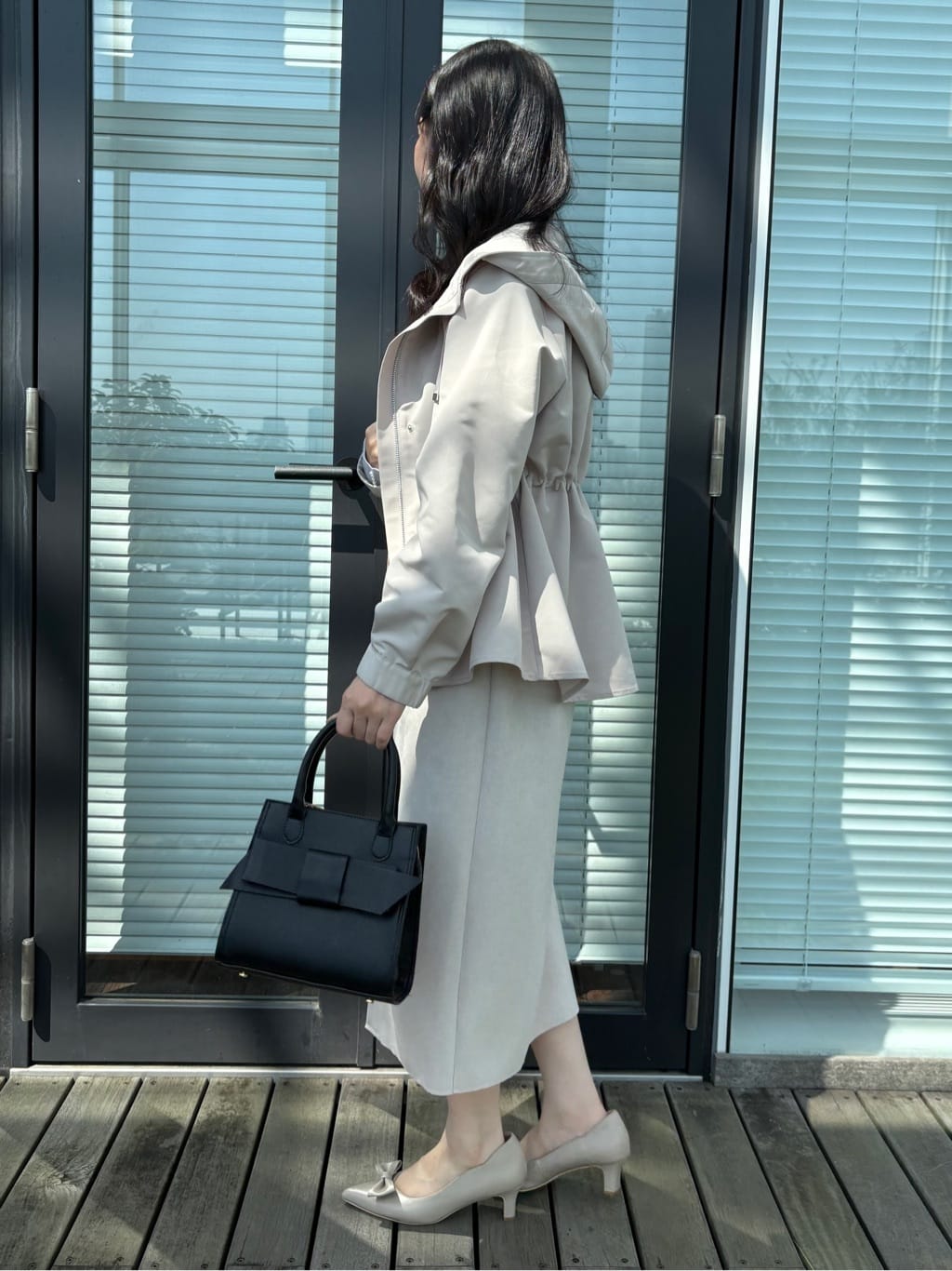 AOIさんの「Couture brooch｜【多機能・フェミニン】パール調リブニット」を使ったコーディネート