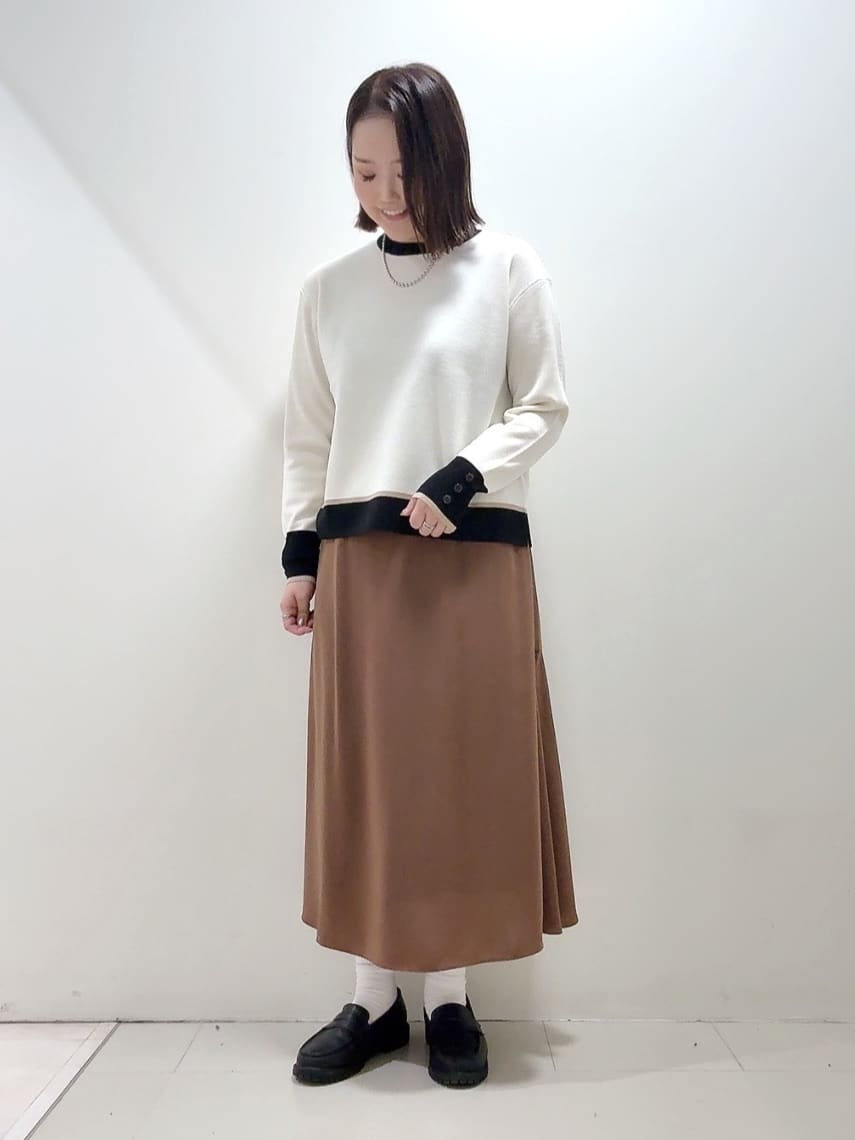 YUIさんの「UNTITLED｜【アンサンブル可/洗える】ウールミラノリブニット」を使ったコーディネート