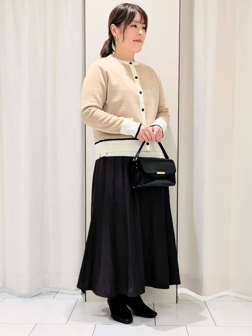 Onumaさんの「UNTITLED｜【アンサンブル可/ジャケット風】ウールミラノリブカーディガン」を使ったコーディネート