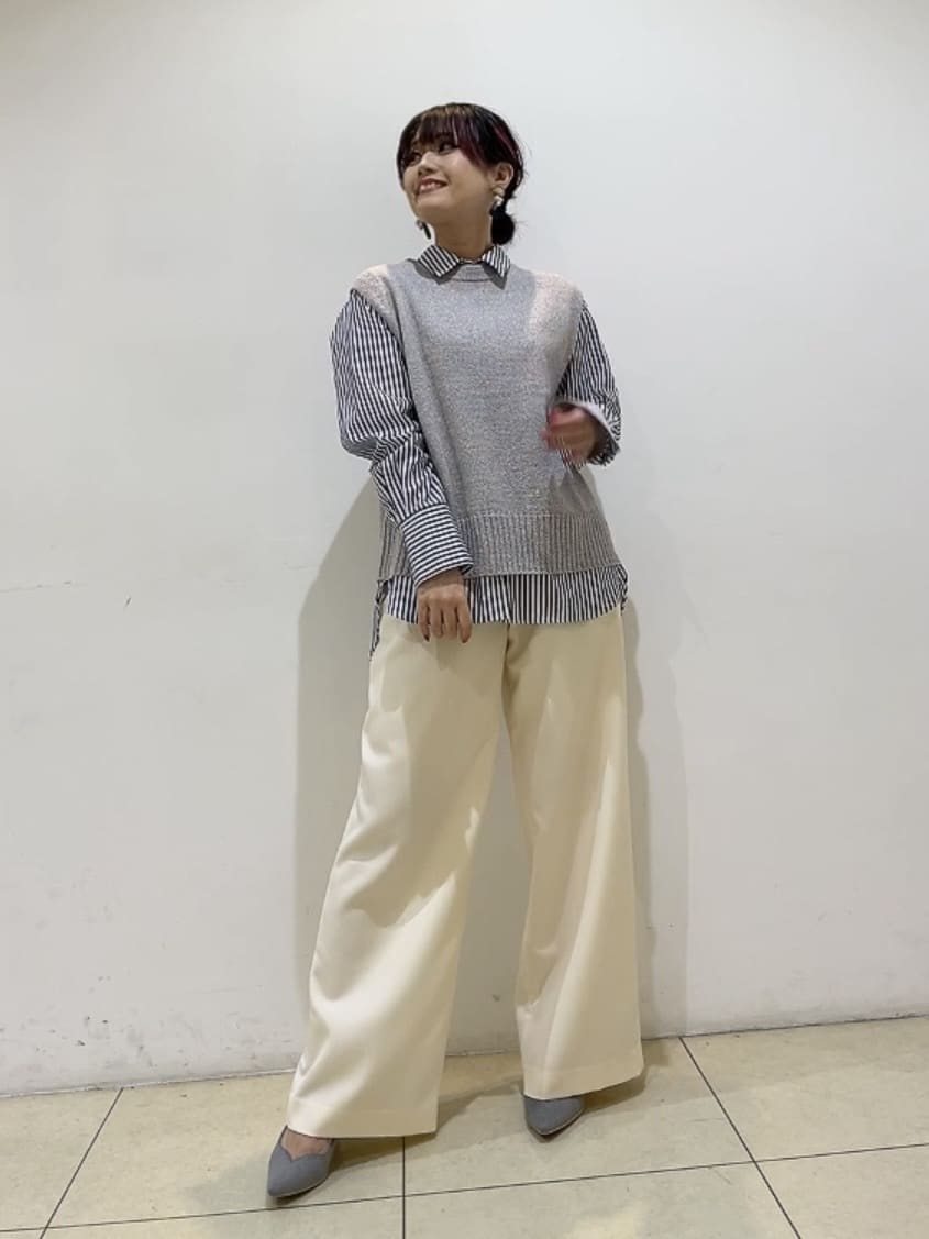 watanabeさんの「UNTITLED｜【重ね着レイヤードに】杢調ニットベスト」を使ったコーディネート