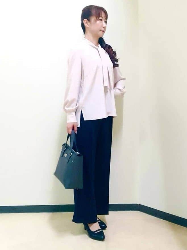 花さんの「Reflect｜【SS-4Lサイズ／通勤／セットアップ可】ノーカラージャケット」を使ったコーディネート