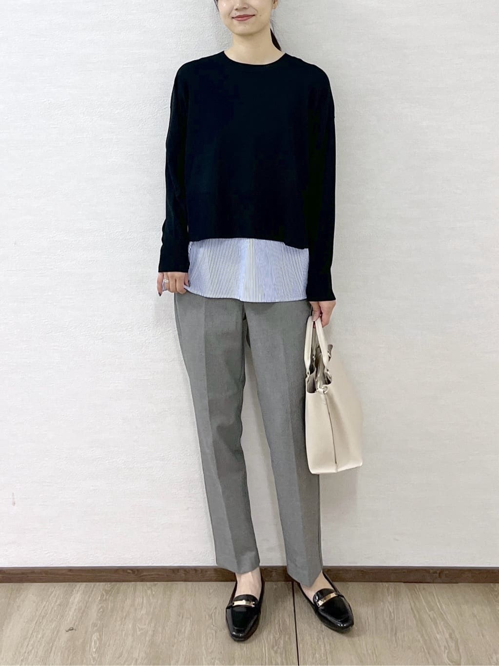 sachikoさんの「OPAQUE.CLIP｜《ツインセット》リラクシーサイドスリットニット&times;ドッキングタンク【洗濯機洗い可】」を使ったコーディネート