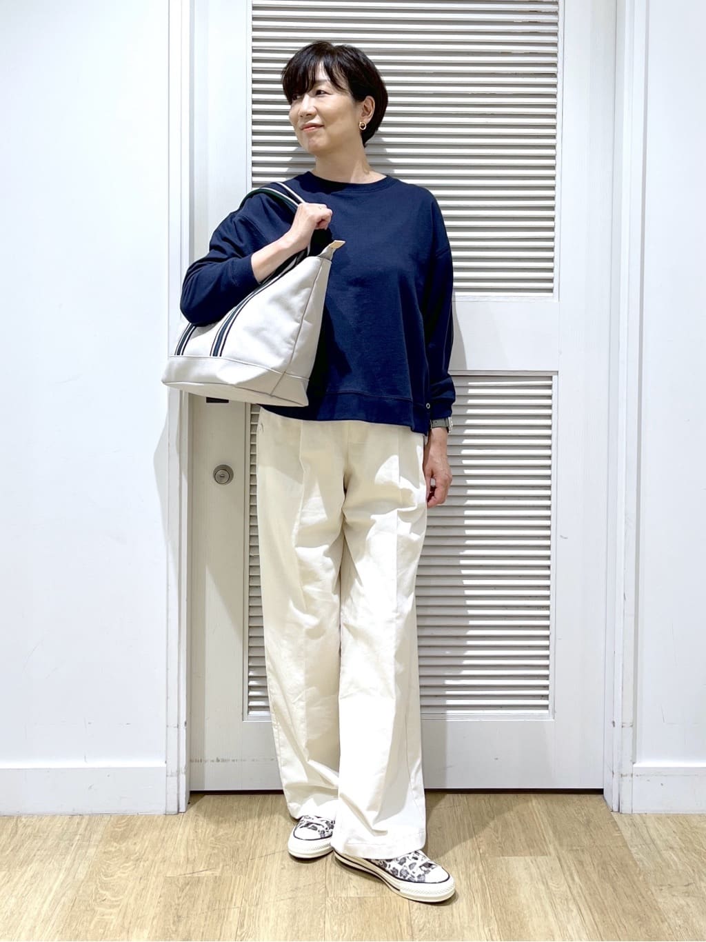 Miyazakiさんの「Dessin｜【洗える】サイドスナップカットソー」を使ったコーディネート