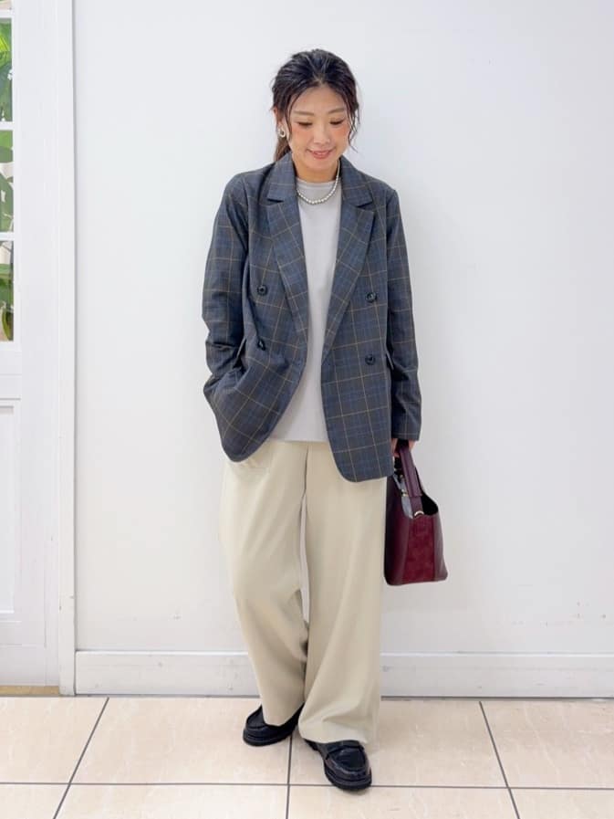 Osawaさんの「Dessin｜【洗える】ダブルブレストジャケット」を使ったコーディネート