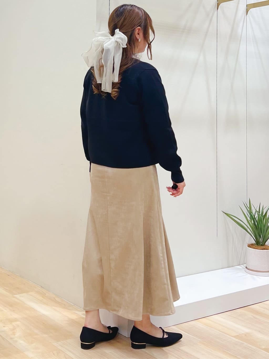 みことさんの「grove｜【毛玉軽減／洗える】編地切替カーディガン」を使ったコーディネート