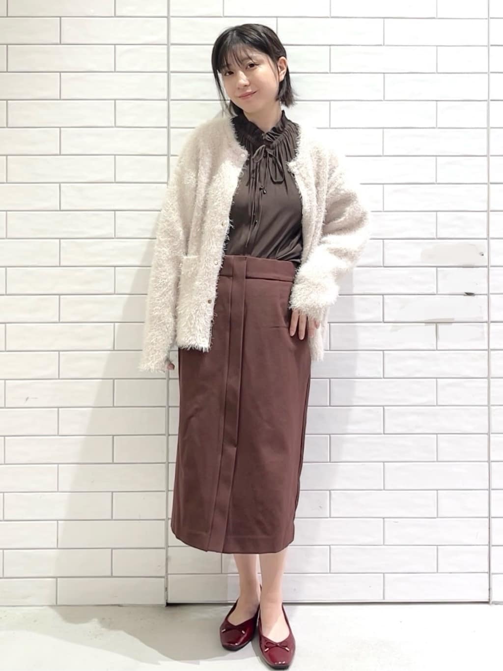 しおりさんの「OPAQUE.CLIP｜《美人百花掲載》名品フラットバレエシューズ」を使ったコーディネート