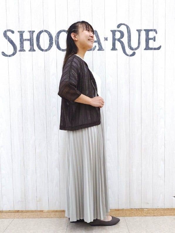 とろろさんの「SHOO･LA･RUE｜【S-LL/ひんやり/前後2WAY】シンプルだから使いやすい テレコTシャツ」を使ったコーディネート