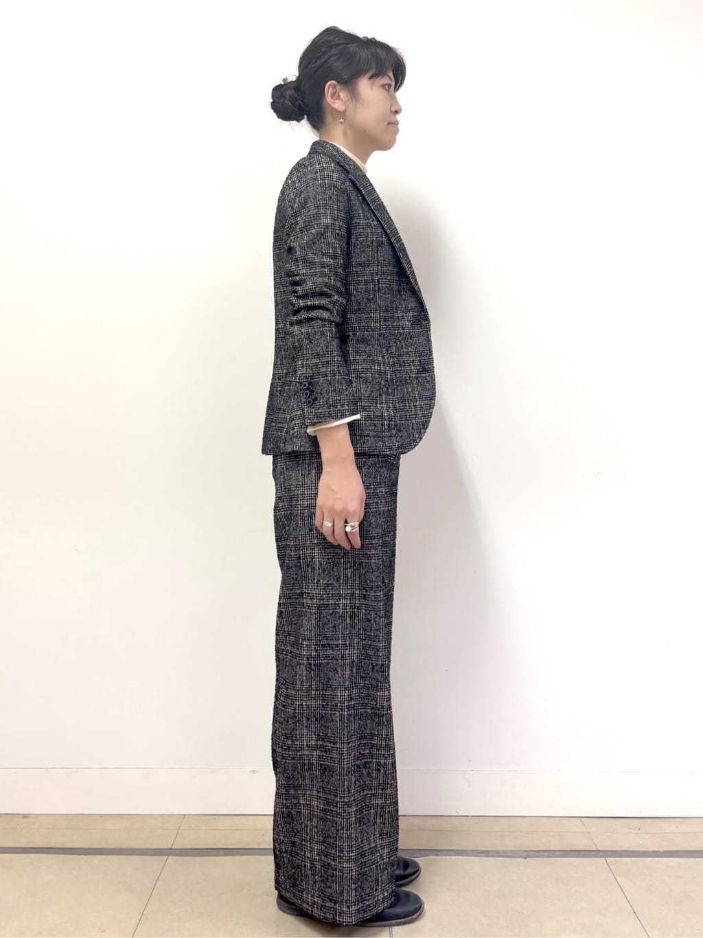 Harukaさんの「DRESSTERIOR｜◆ループグレンチェックジャケット」を使ったコーディネート