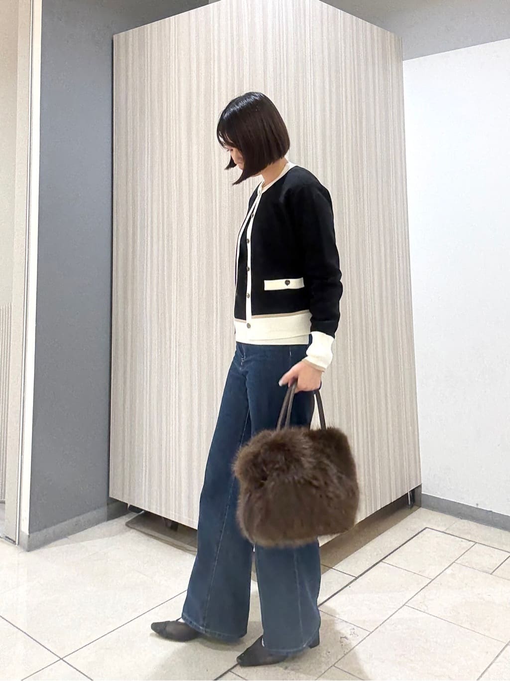 Itoさんの「UNTITLED｜【アンサンブル可/ジャケット風】ウールミラノリブカーディガン」を使ったコーディネート