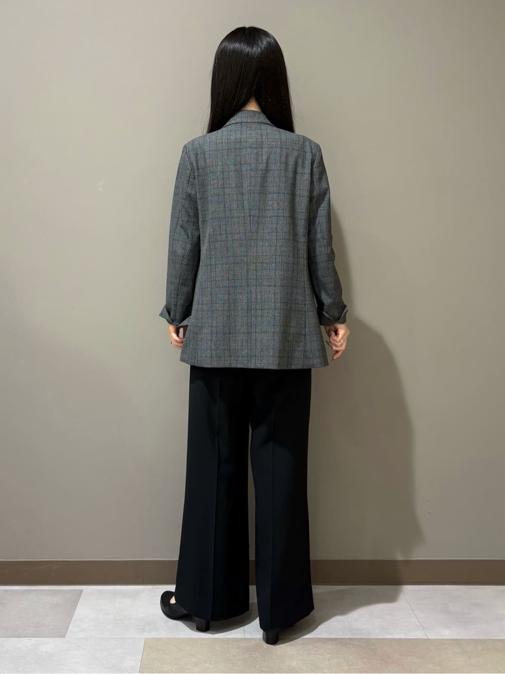 KEIKOさんの「INDIVI｜【洗える／オンオフ】チェック柄ダブルジャケット」を使ったコーディネート