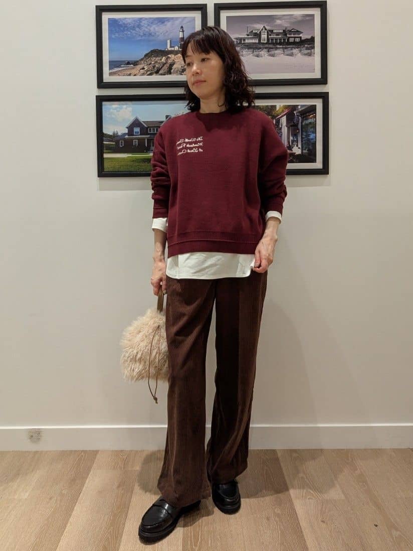 Ao さんの「Dessin｜【美シルエット/洗える】切替カットソー」を使ったコーディネート