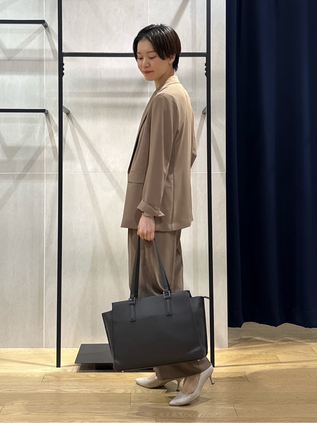 kanaeさんの「INDIVI｜【軽く羽織れる！】ダブルジャケット」を使ったコーディネート
