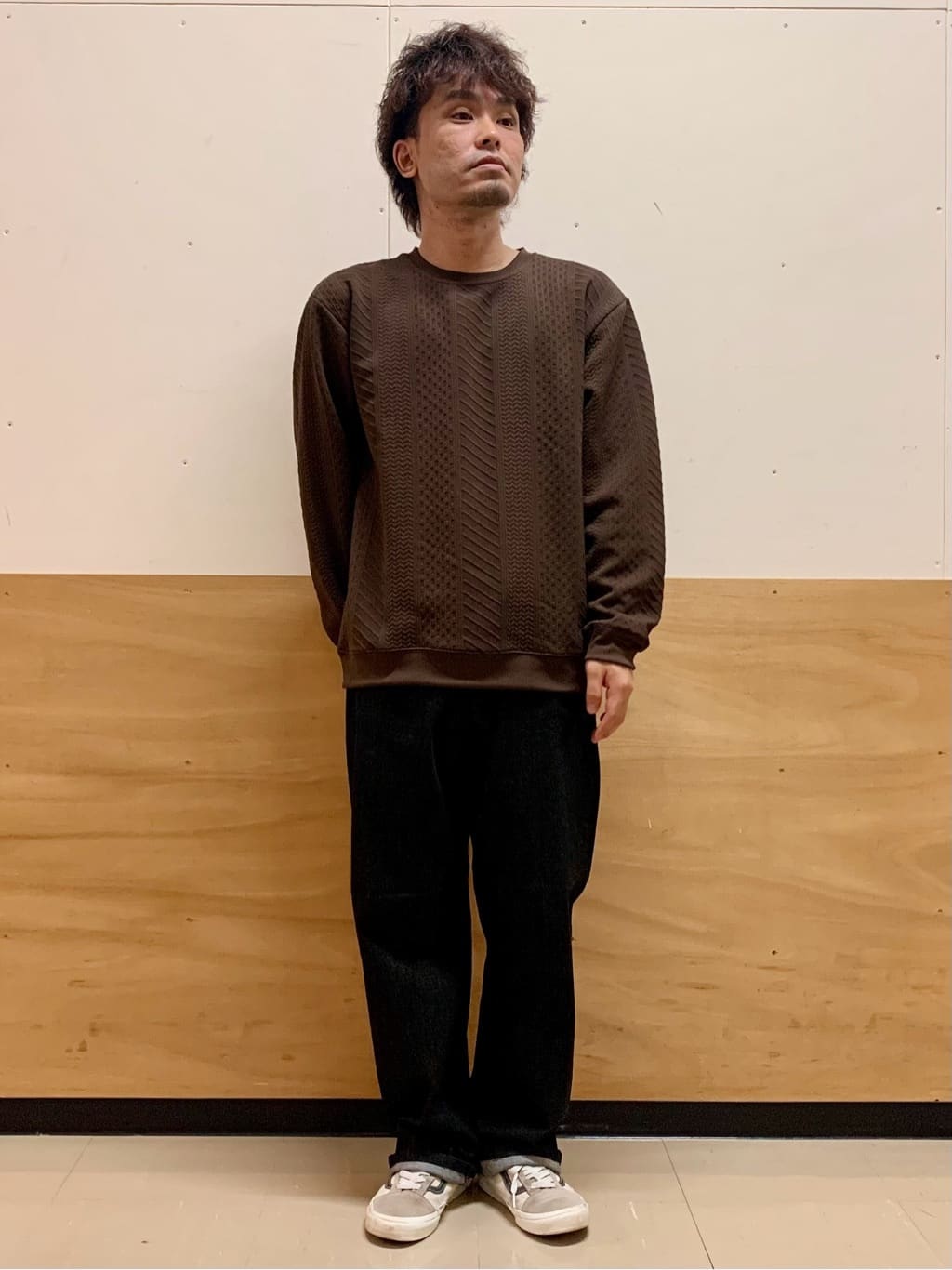 MATUさんの「THE SHOP TK｜【無地に飽きた方へ】ふくれジャカードスウェット　洗濯機OK/6色展開/ユニセックスでおすすめ！」を使ったコーディネート
