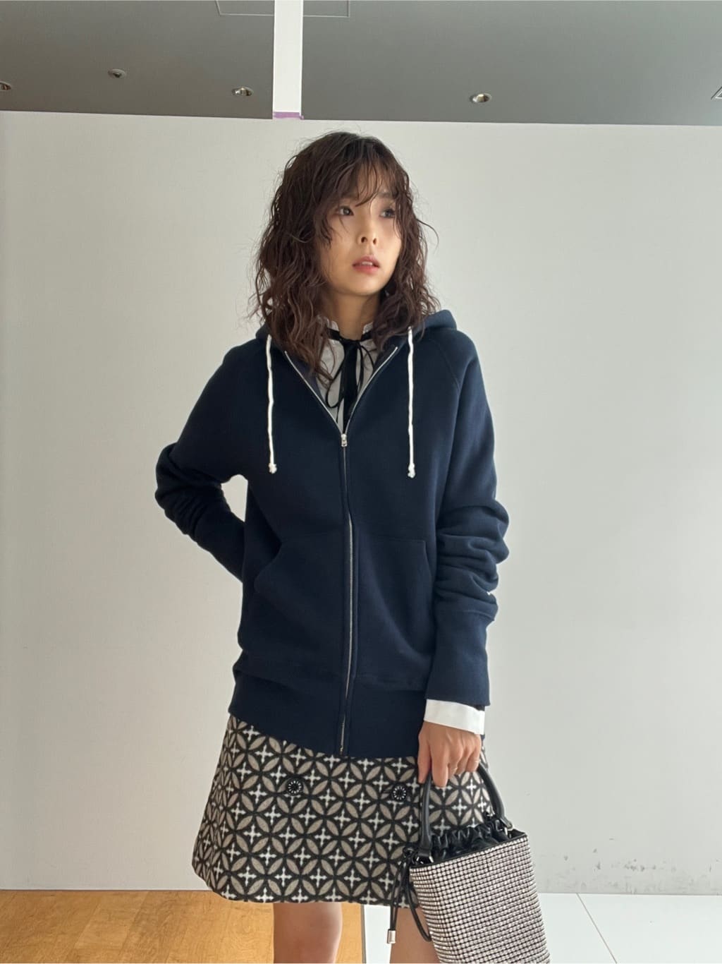misaさんの「DRESSTERIOR｜デキシー吊裏毛ジップアップパーカ」を使ったコーディネート