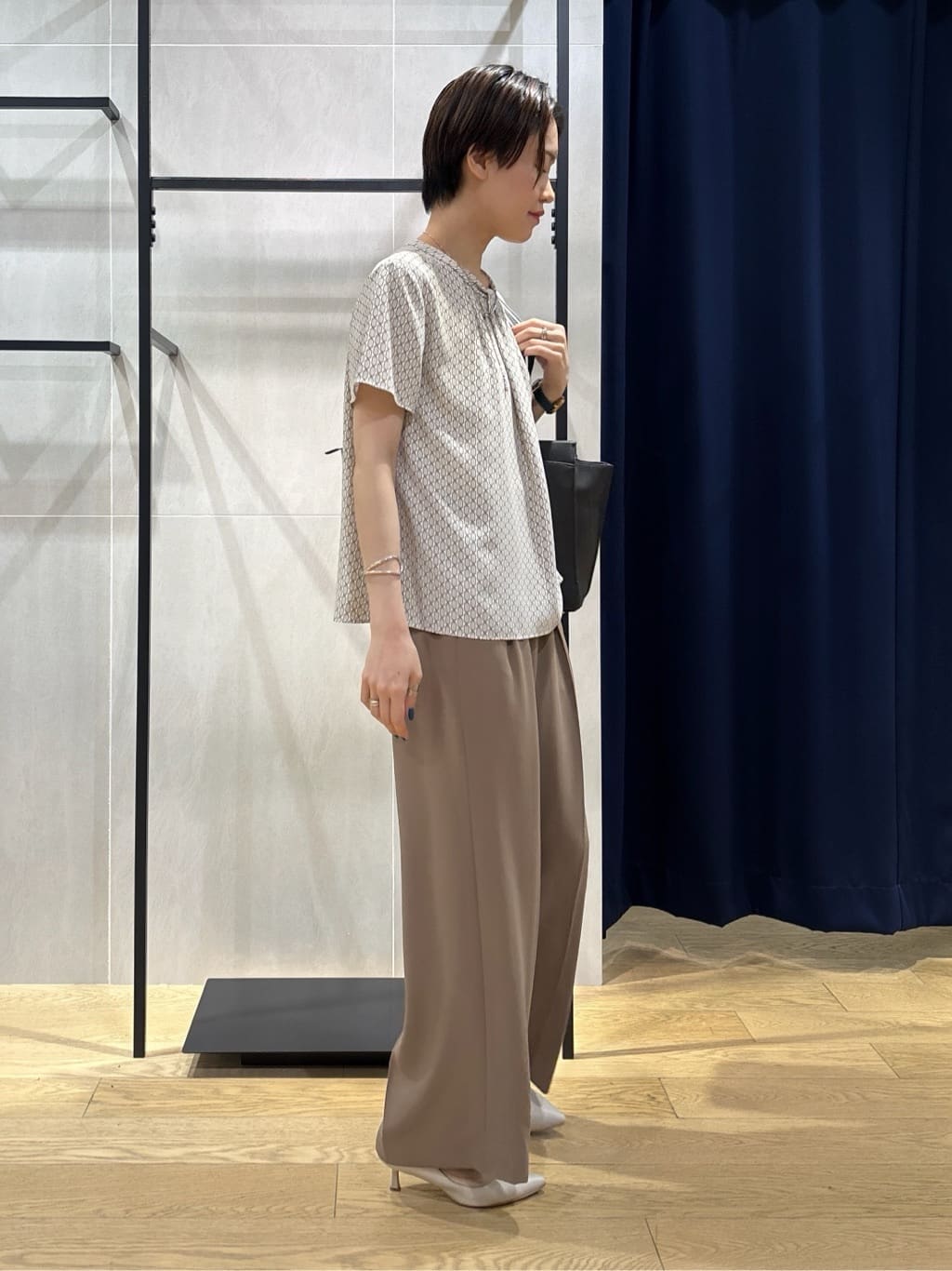 kanaeさんの「INDIVI｜【軽く羽織れる！】ダブルジャケット」を使ったコーディネート