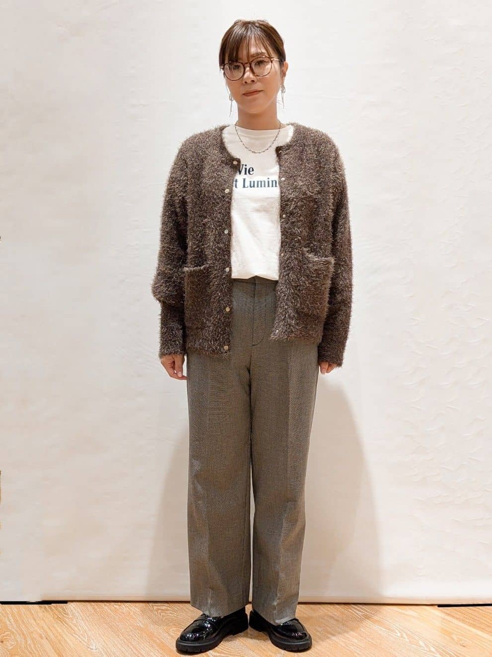 Shihoさんの「OPAQUE.CLIP｜ロングロゴTシャツ【洗濯機OK】」を使ったコーディネート