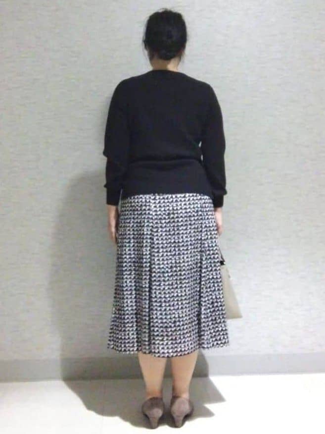 sakoさんの「Reflect｜【選べる6色／長く着られる◎】ボートネックニット」を使ったコーディネート
