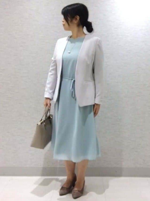 sakoさんの「Reflect｜【SS-4Lサイズ／付属リボン】スリーブデザインジョーゼットワンピース」を使ったコーディネート