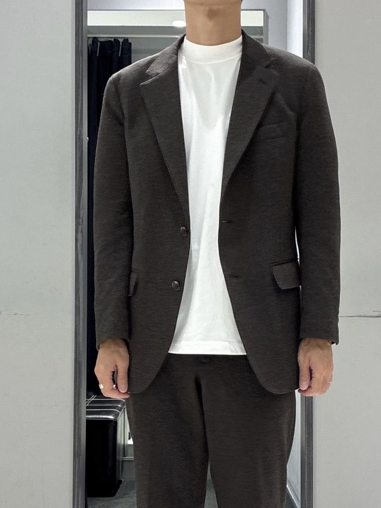 わいずみさんの「TAKEO KIKUCHI｜【None Of Stress】アクティブジャージ 千鳥 ジャケット」を使ったコーディネート